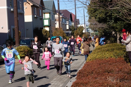 親子で、楽しく、一生懸命に走ります！