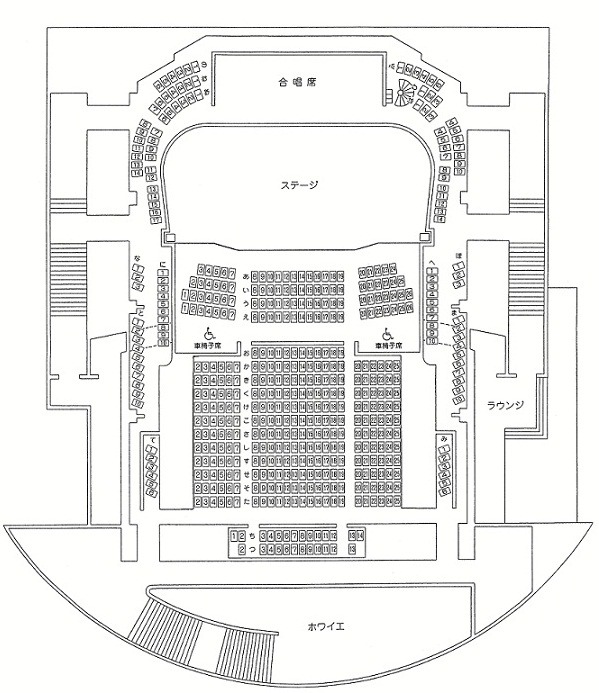 観客席 案内図