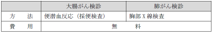 １１月がん検診