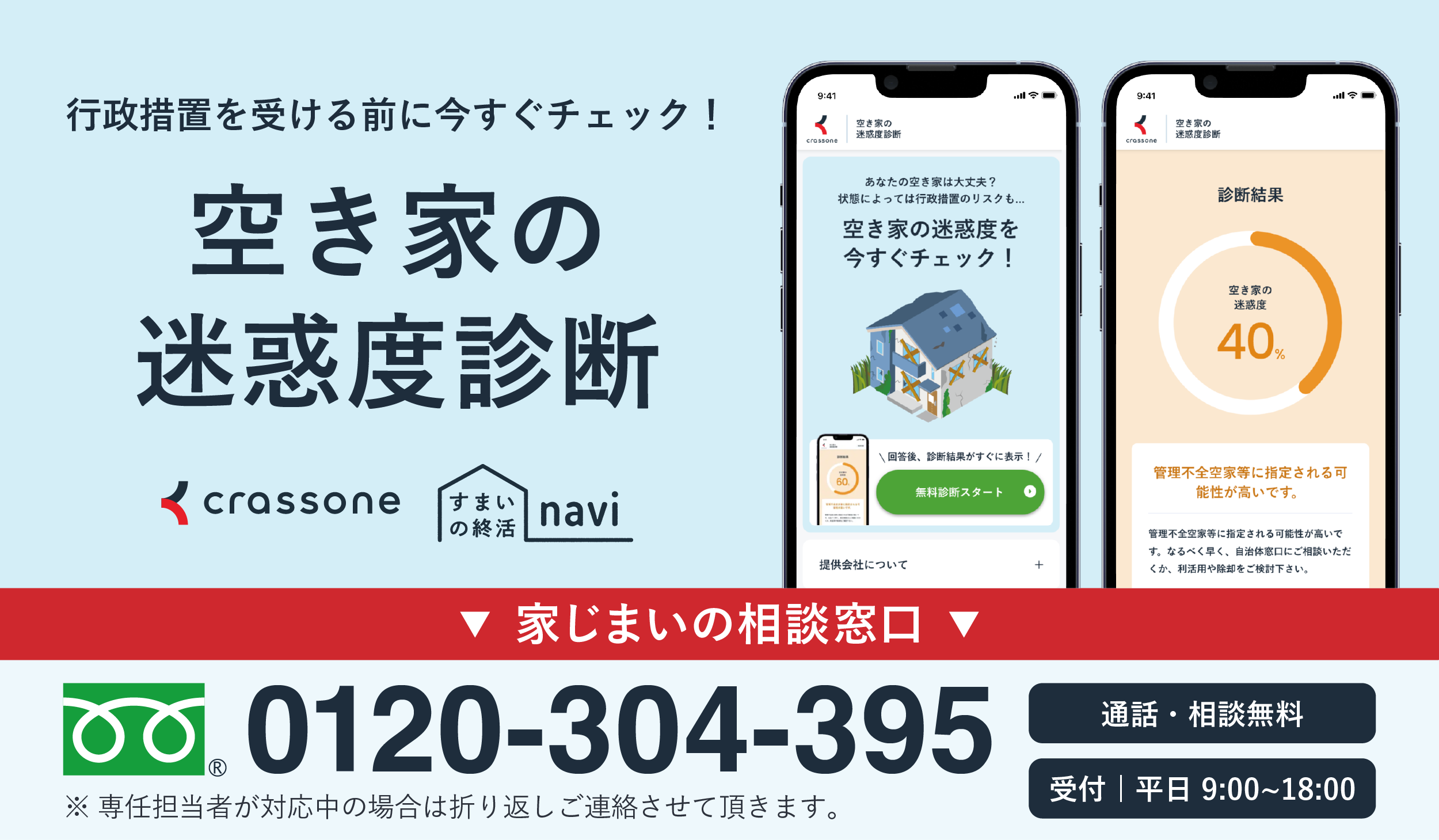 空き家迷惑度診断