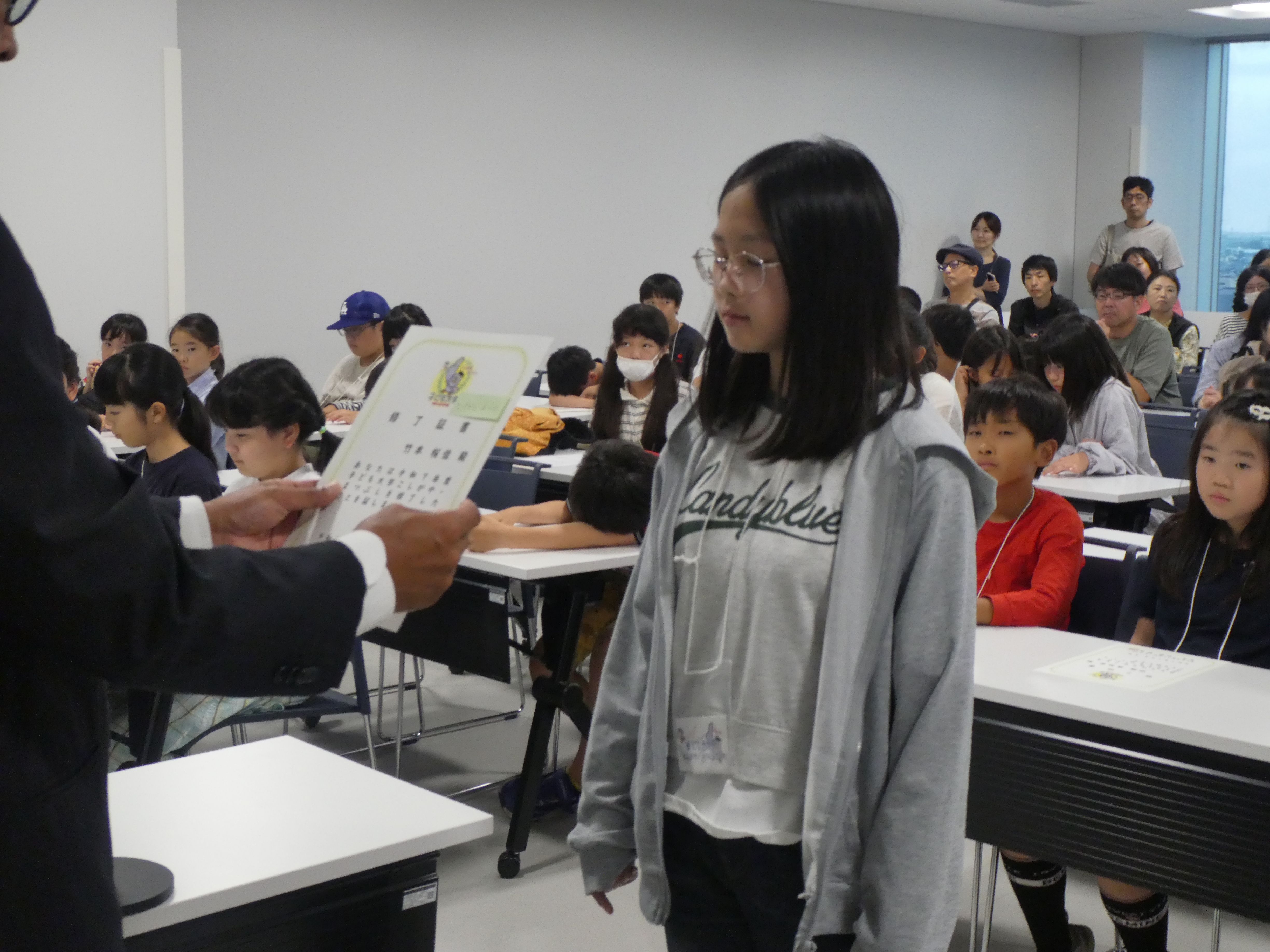 10月4日の修了式の様子1