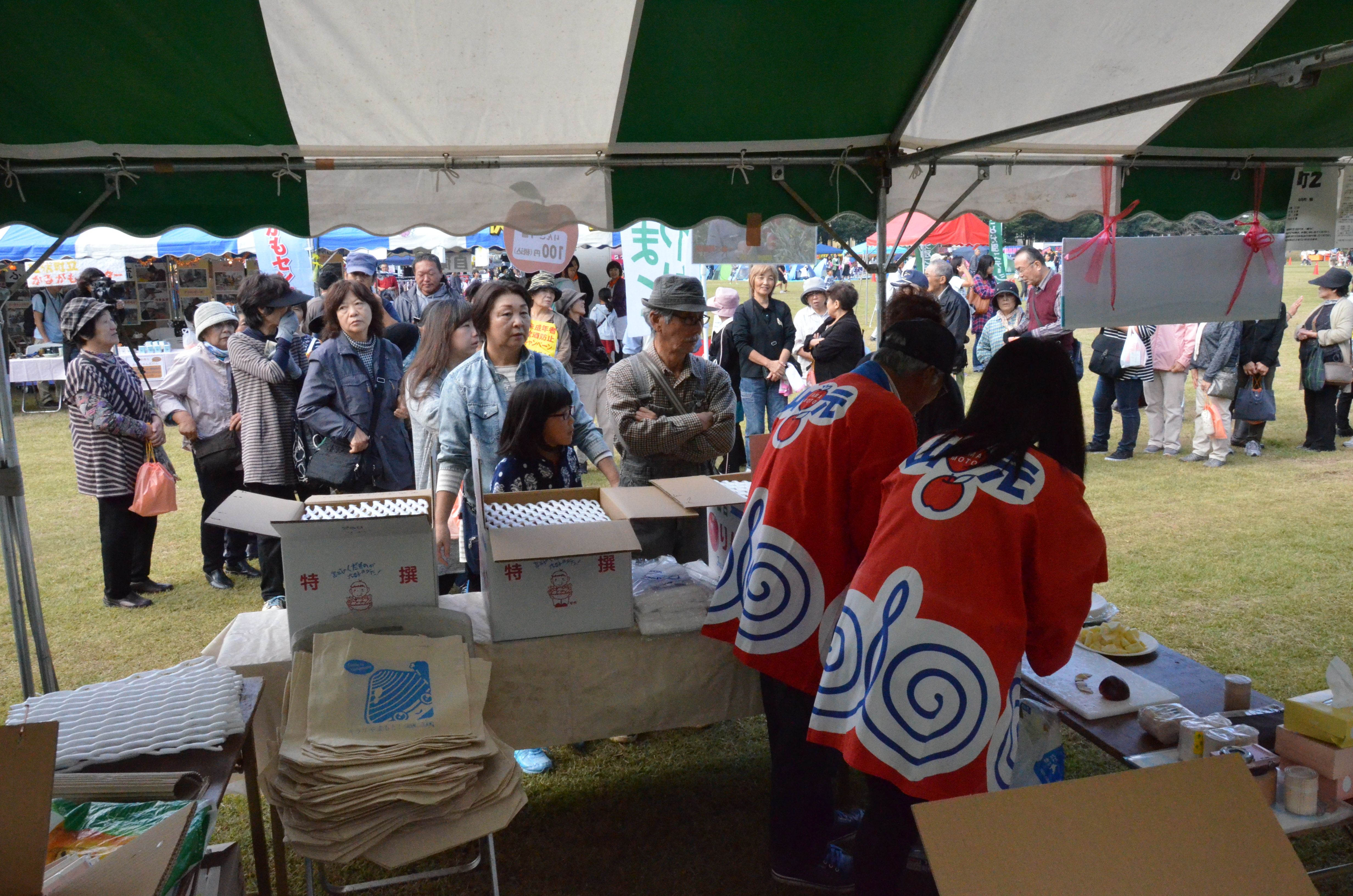 山元町の出店ブースの様子