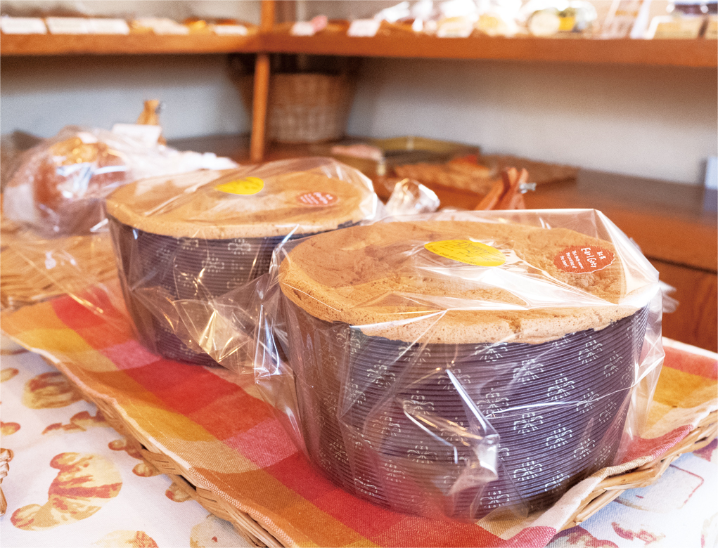 松伏産米粉のしっとりふわふわシフォンケーキの写真