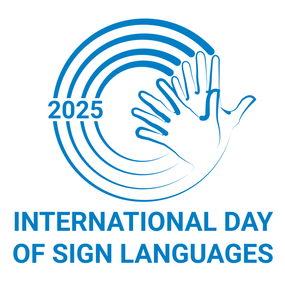 2025年度手話言語の国際デーのロゴ