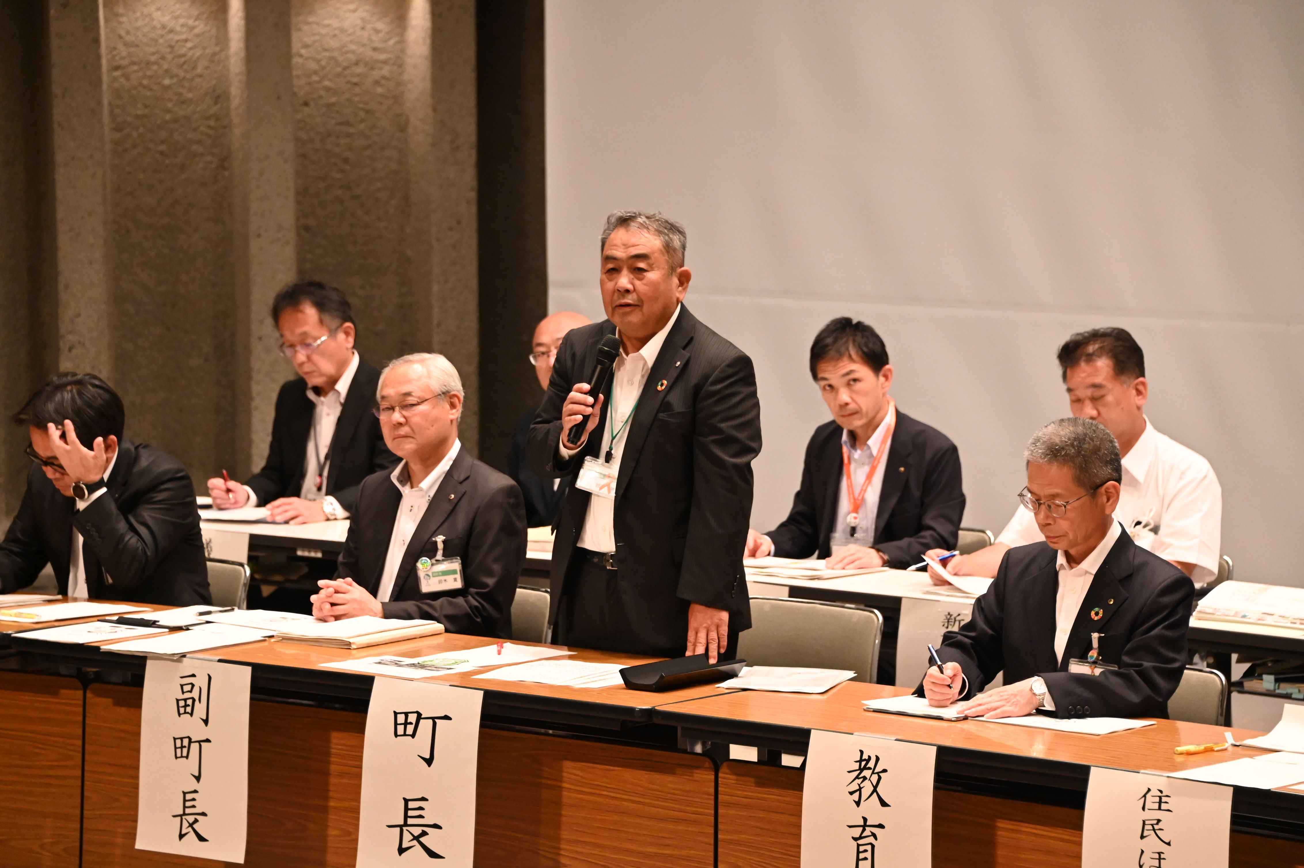 令和5年度松伏町行政説明会の様子1