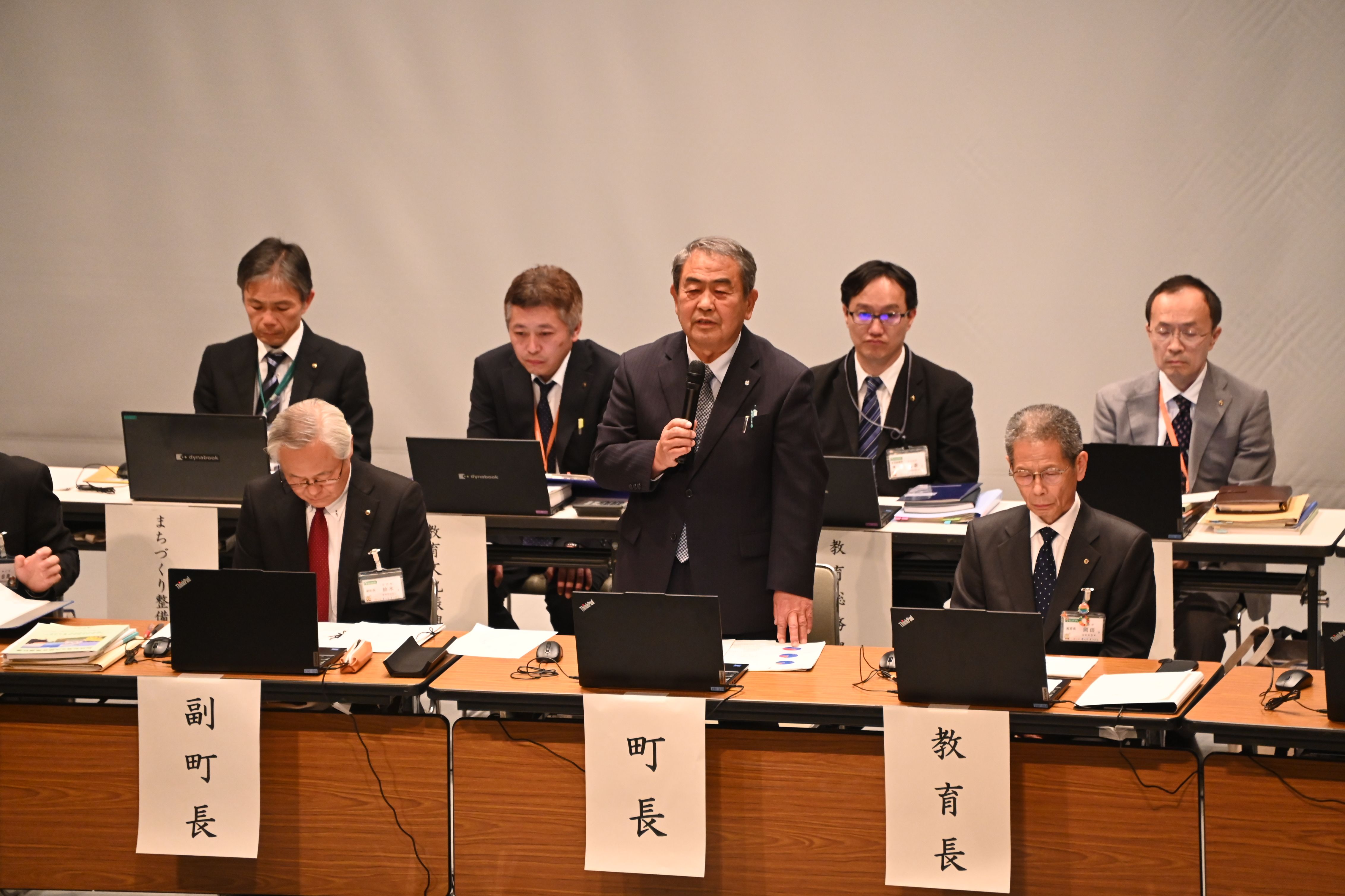 令和7年度松伏町行政説明会の様子1
