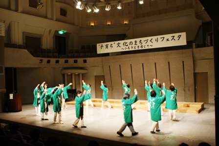 開会セレモニーで披露した「まつぶし音頭21」です