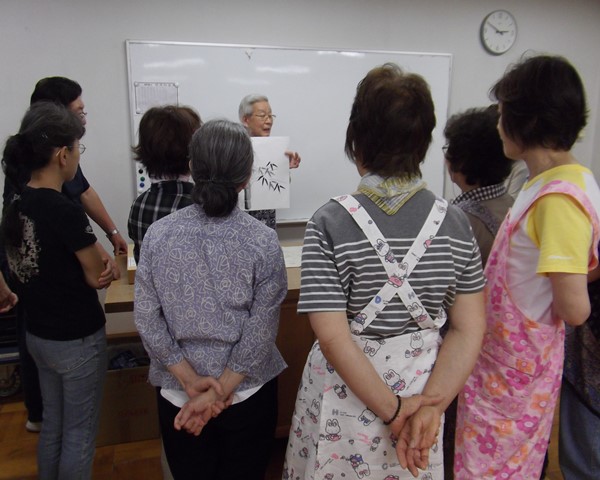 水墨画教室の様子1