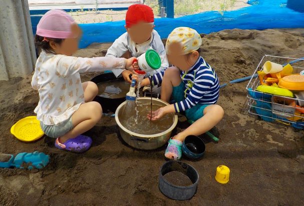 水遊びの様子