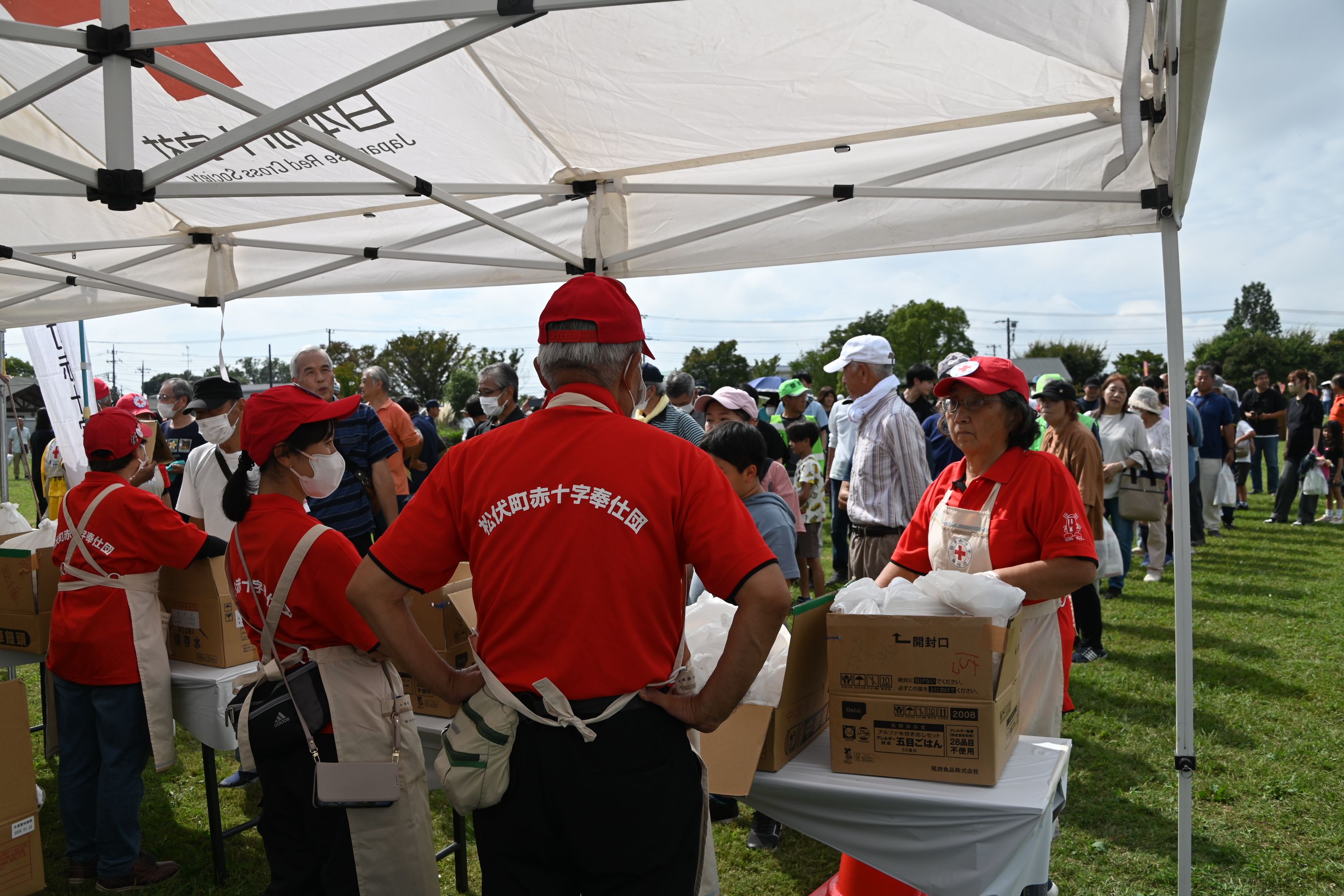 炊き出し訓練の様子