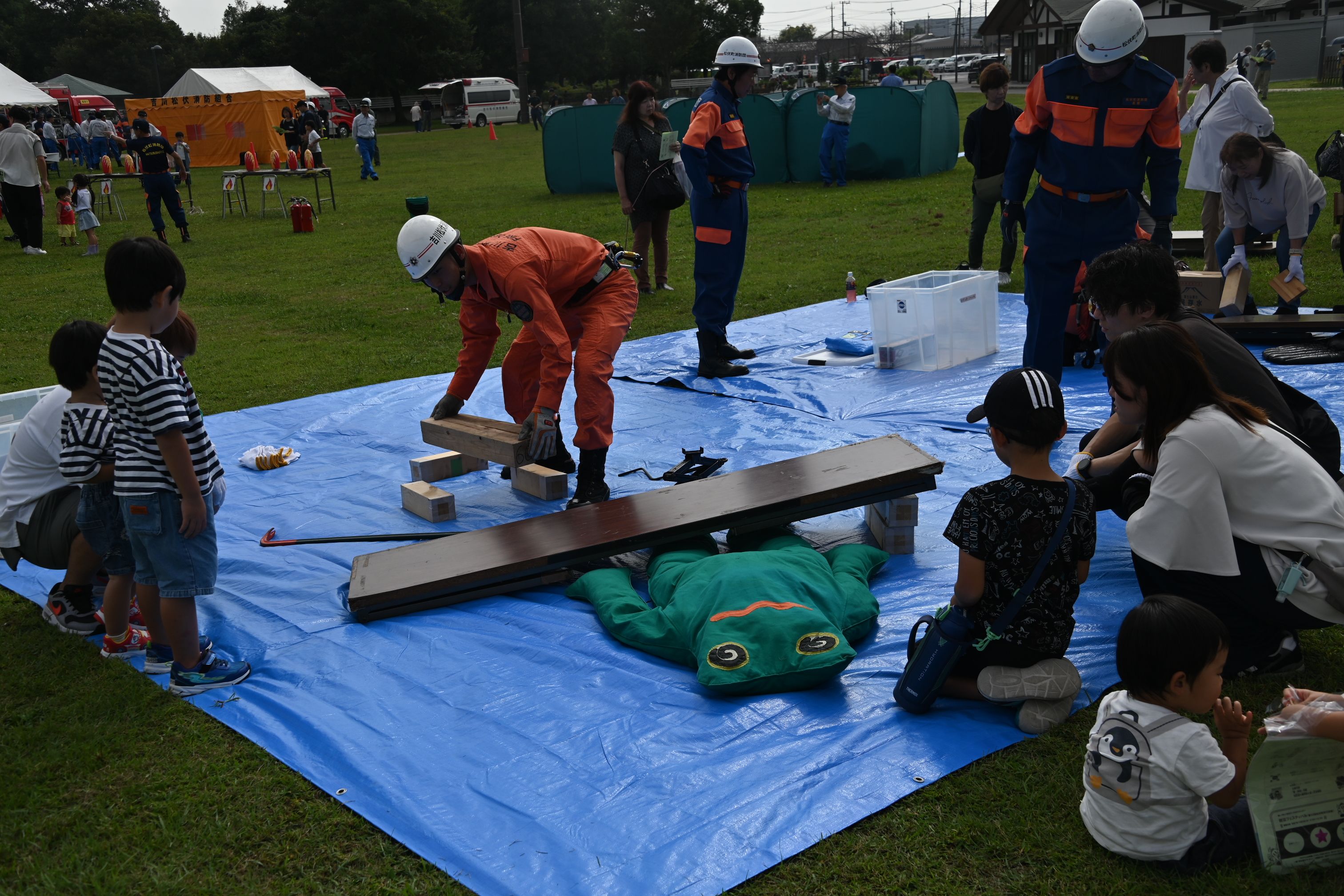 救出訓練の様子