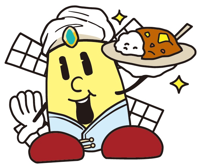 カレーを持ったマップー