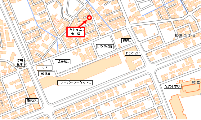 友ちゃん食堂地図