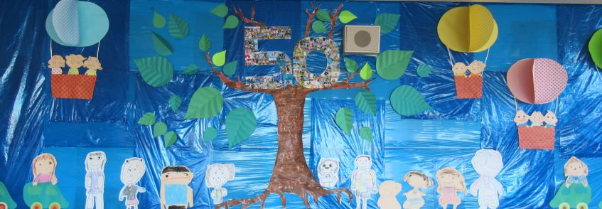 50の文字の入った記念作品