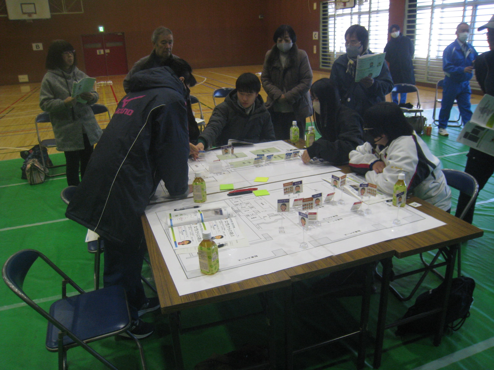 避難所開設訓練の様子2