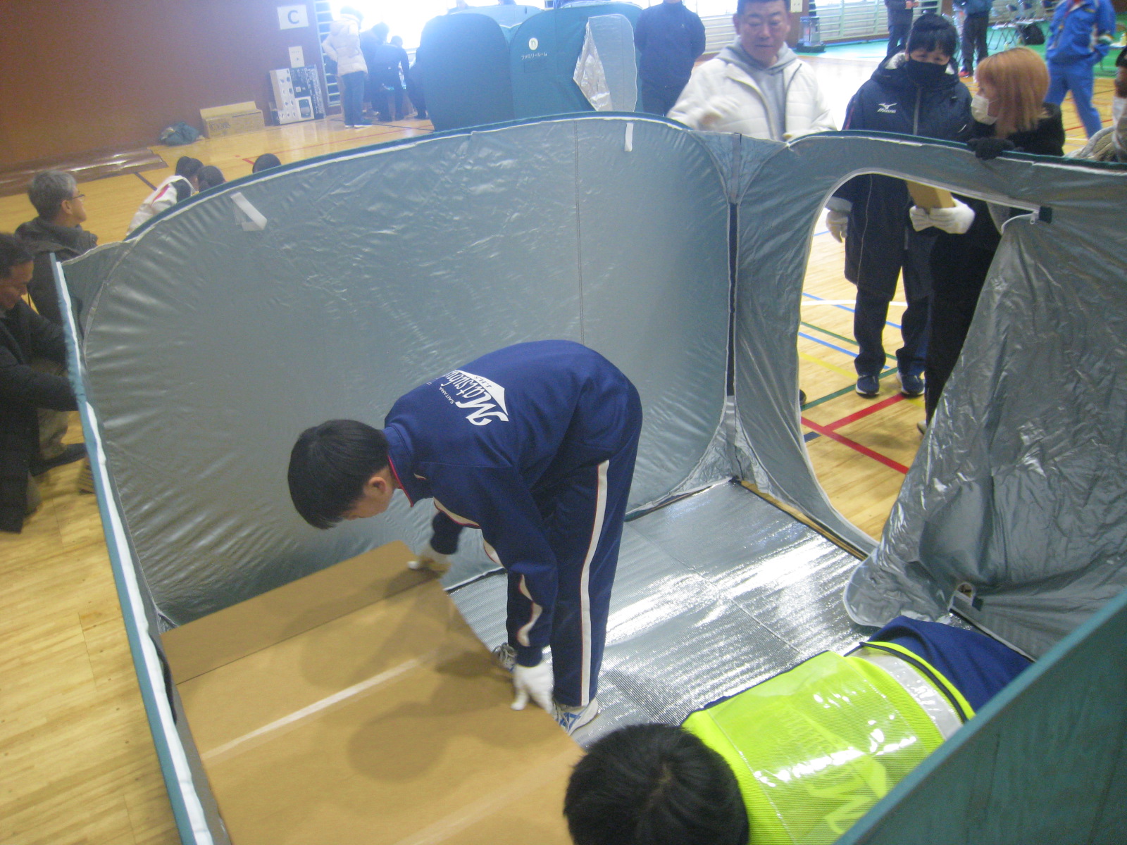 避難所開設訓練の様子6