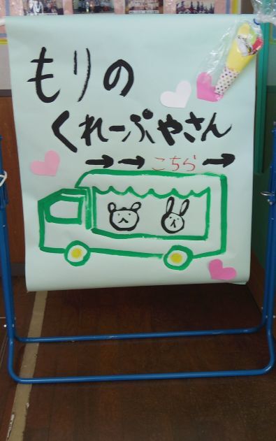 おみせやさんごっこの看板