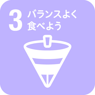 バランスよく食べようの文字