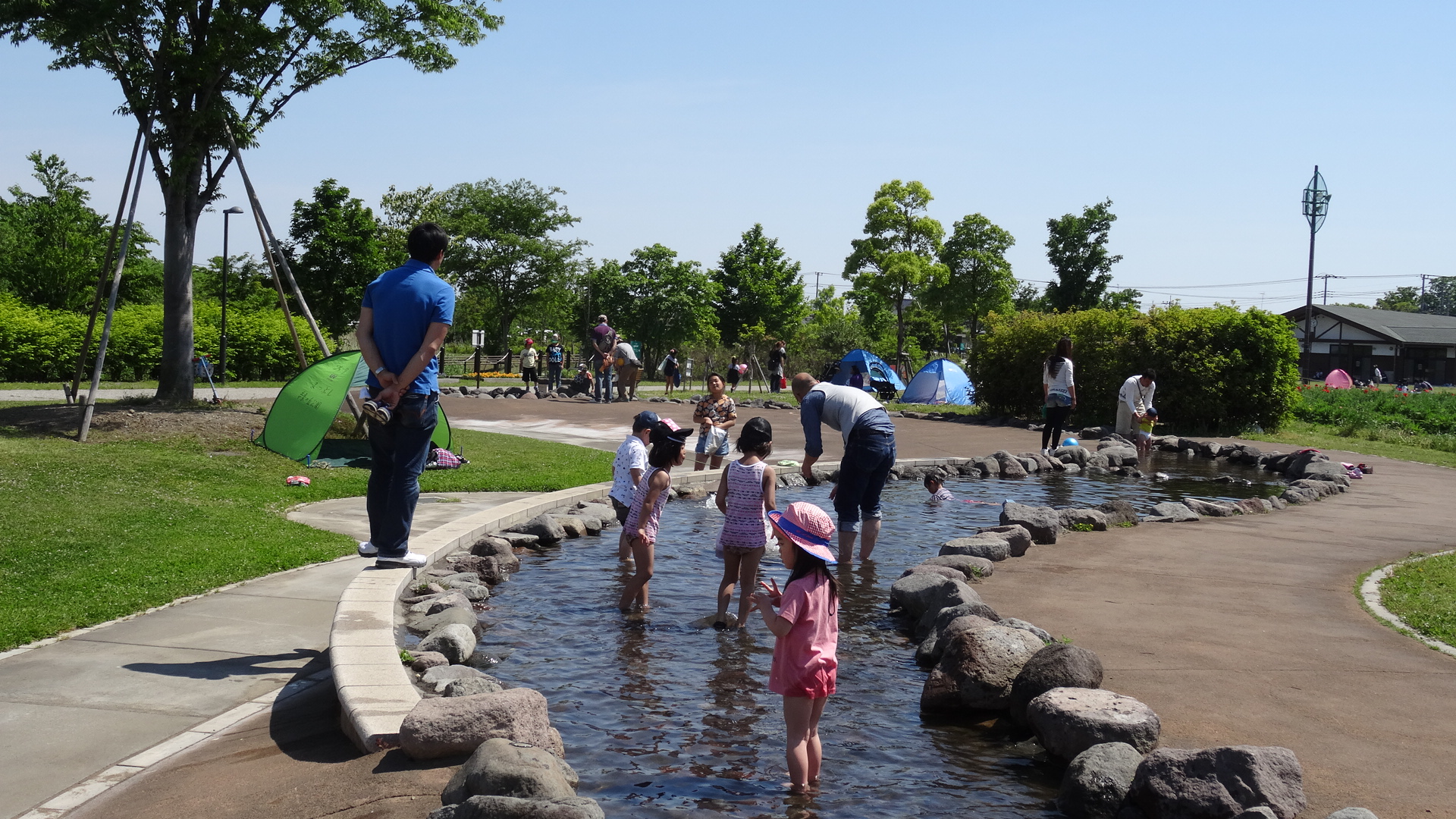 じゃぶじゃぶ流れの写真